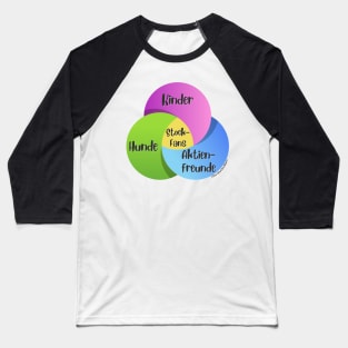 Venn-Diagramm Stock Fans Kinder Hunde Aktienfreunde Hunde Baseball T-Shirt